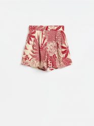 Szorty z wiskozą - wielobarwny. Szorty damskie Reserved, l, bez wzorów, z tkaniny. Za 119.99 zł.