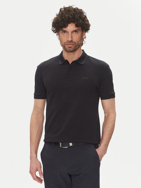 BOSS Polo Paddy 50469055 Granatowy Regular Fit. Niebieskie koszulki polo męskie Boss, m, bez wzorów, z bawełny, bez ramiączek. Za 449.99 zł.