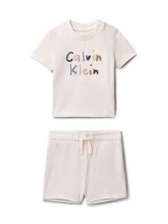 Calvin Klein Sukienka letnia LVCKSJI11B Różowy Regular Fit. Czerwone sukienki dla dziewczynek Calvin Klein, na lato, bez wzorów, z bawełny, bez ramiączek. Za 249.99 zł.