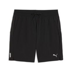 Męskie tkane szorty PWRTRAIN 7" PUMA. Czarne krótkie spodenki sportowe męskie Puma, l, bez wzorów, z materiału, na fitness i siłownię. Za 149.00 zł.