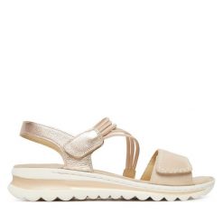 Sandały Ara. Brązowe sandały damskie Ara, bez wzorów, bez obcasa, na płaskiej podeszwie, bez zapięcia. Za 429.99 zł.