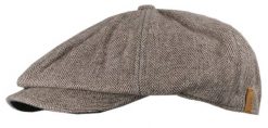 Lekko Ocieplony Męski Kaszkiet - Alties - Krój Peaky Blinders - Beż. Czapki i kapelusze męskie Alties, na jesień, bez wzorów, z bawełny. Za 79.00 zł.