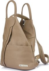 Taupe Beltimore Plecak Damski Skórzany Trójkąt Pojemny Q60. Plecaki damskie Beltimore, bez wzorów. Za 316.18 zł.