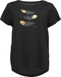 T-shirt damski Loap Asika czarny. Czarne t-shirty damskie Scarpa, m, z aplikacjami, z bawełny, bez kołnierzyka. Za 74.56 zł.