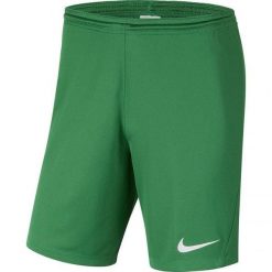 Męskie Spodenki Dry Park III. Zielone krótkie spodenki sportowe męskie Nike, m, bez wzorów, trekkingowe. Za 102.99 zł.