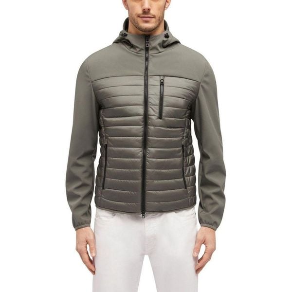Kurtka GEOX M SAPIENZA Szary. Szare kurtki męskie Geox, m, bez wzorów, z tkaniny, bez kaptura. Za 495.99 zł.
