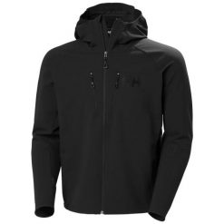 Kurtka narciarska Helly Hansen Odin Pro. Czarne kurtki męskie Helly Hansen, na lato, l, bez wzorów, z elastanu, bez kaptura. Za 910.50 zł.