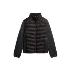Kurtka puchowa Superdry Sports. Czarne kurtki męskie Superdry., s, bez wzorów, z puchu, bez kaptura. Za 559.50 zł.
