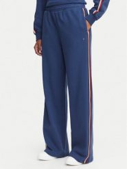 Tommy Hilfiger Spodnie dresowe UW0UW06628 Niebieski Wide Leg. Niebieskie spodnie dresowe damskie Tommy Hilfiger, l, bez wzorów, z bawełny. Za 329.99 zł.
