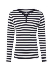 Brookshire Koszulka z długim rękawem Kobiety Bawełna (100%) niebieski, M. Niebieskie t-shirty damskie brookshire, m, bez wzorów, z bawełny, bez kołnierzyka. Za 99.95 zł.