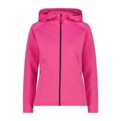 Damska bluza z kapturem zapinana na zamek CMP. Czerwone bluzy damskie CMP, bez wzorów, z kapturem. W wyprzedaży za 279.55 zł.
