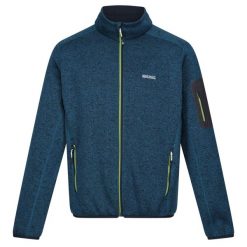 Kurtka Polarowa Męska Newhill Pełen Suwak. Niebieskie kurtki męskie Regatta, na zimę, l, bez wzorów, z dzianiny, bez kaptura. Za 124.99 zł.