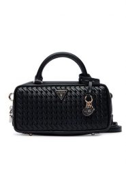 Guess Torebka Kora Mini HWWG97 48760 Czarny. Czarne torebki do ręki damskie Guess, z aplikacjami, ze skóry, bez dodatków. Za 634.99 zł.