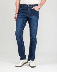 Męskie Spodnie Jeansowe Mustang Style Washington Straight Denim Blue 1018017 5000 882. Niebieskie spodnie materiałowe męskie Mustang, l, bez wzorów, z denimu. Za 189.99 zł.