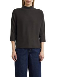 Comma bluzka z dzianiny Kobiety brązowy, 46. Brązowe bluzki damskie comma, bez wzorów, z dzianiny, bez kołnierzyka, bez ramiączek. Za 299.95 zł.