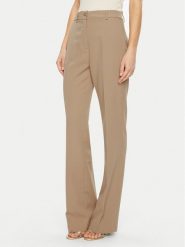 Guess Spodnie materiałowe W4YB30 WFWX2 Brązowy Regular Fit. Brązowe spodnie materiałowe damskie Guess, xl, z aplikacjami, z materiału. Za 309.99 zł.