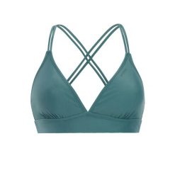 Damski top do kostiumu kąpielowego Protest Mixsuperi. Zielone topy damskie Protest, s, bez wzorów, bez kołnierzyka, bez ramiączek. Za 219.00 zł.