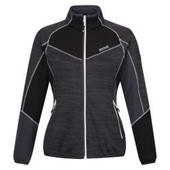Bluza Polarowa Damska Pełen Suwak Hepley II. Czarne bluzy sportowe damskie Regatta, bez wzorów, z polaru, bez kaptura, trekkingowe. Za 72.99 zł.