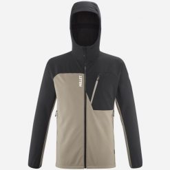 Kurtka softshell męska Millet Magma Shield Hoodie. Brązowe kurtki sportowe męskie Millet, m, bez wzorów, z softshellu, trekkingowe. Za 629.99 zł.