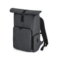 Plecak z rolowanym klapem Quadra. Szare plecaki damskie QUADRA, bez wzorów. Za 283.00 zł.