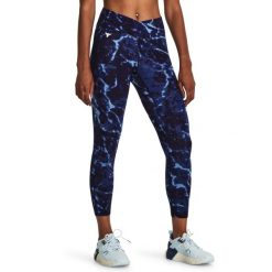 Legginsy damskie UNDER ARMOUR PROJECT ROCK Crossover Lets Go. Niebieskie bielizna termoaktywna damska Under Armour, s, bez wzorów, do biegania. Za 239.99 zł.