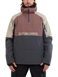 Męska koszulka Fundango Burnaby Logo. Fioletowe koszulki sportowe męskie Fundango, l, bez wzorów, z poliamidu, bez kołnierzyka, bez ramiączek, narciarskie. Za 349.00 zł.