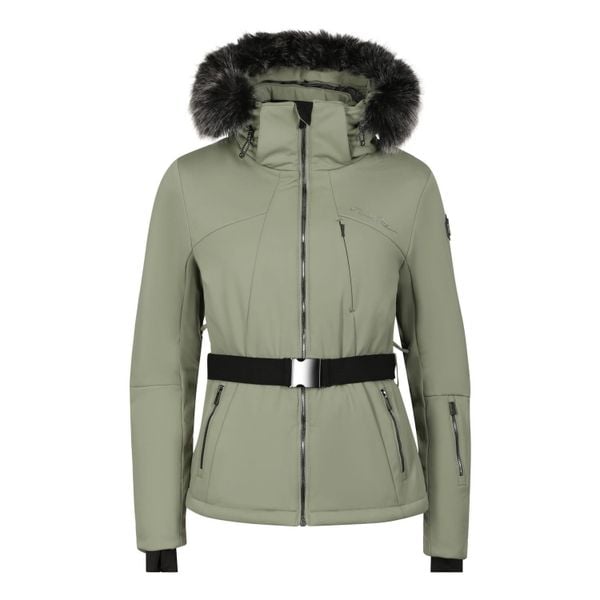 Kurtka damska narciarska softshellowa Alpine Pro Dowela 2. Zielone kurtki damskie Alpine Pro, na zimę, bez wzorów, bez kaptura, narciarskie. W wyprzedaży za 1,099.00 zł.