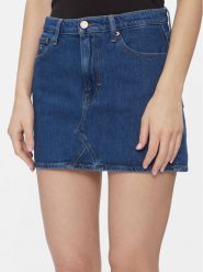 Tommy Jeans Spódnica jeansowa Izzie DW0DW17287 Niebieski Regular Fit. Niebieskie spódnice damskie Tommy Jeans, bez wzorów, z bawełny. Za 199.99 zł.