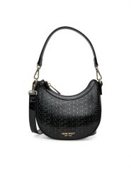 Nine West Torebka GLAR1 Czarny. Czarne torebki do ręki damskie Nine West, bez wzorów, z materiału, bez dodatków. Za 169.99 zł.