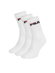 Fila Skarpety długie F9505-AW24 (3-pack) Biały. Białe skarpety damskie Fila, bez wzorów, z bawełny. Za 39.99 zł.