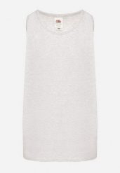 Szara Bawełniana Koszulka Typu Tank Top Zianessa. Szare t-shirty męskie Born2be, na lato, m, z aplikacjami, z bawełny, eleganckie, bez kołnierzyka. Za 34.99 zł.