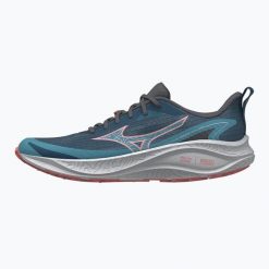 Buty do biegania damskie Mizuno Neo Lumina. Niebieskie obuwie sportowe damskie Mizuno, bez wzorów, do biegania. Za 529.99 zł.