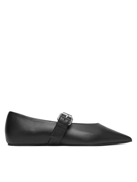 Weekend Max Mara Baleriny 2615521054650 Czarny. Czarne baleriny damskie Weekend Max Mara, bez wzorów, ze skóry, bez obcasa. Za 938.99 zł.