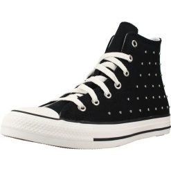 Buty CONVERSE A23956C Czarny. Czarne obuwie sportowe damskie Converse, bez wzorów, z tkaniny, na fitness i siłownię. Za 265.99 zł.