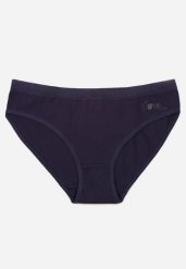 Granatowe Majtki Figi z Bawełną i Ozdobnymi Napisami Phioreia. Niebieskie figi damskie Born2be, l, bez wzorów, z bawełny. Za 6.99 zł.