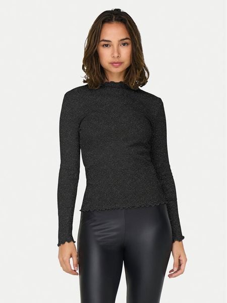 ONLY Bluzka Emma 15331094 Czarny Regular Fit. Czarne bluzki damskie Only, s, bez wzorów, z bawełny, bez kołnierzyka, bez ramiączek. Za 69.99 zł.