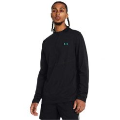 Bluza treningowa z zamkiem błyskawicznym 1/4 Under Armour Rush Seamless. Czarne bluzy sportowe męskie Under Armour, l, bez wzorów, z dzianiny, bez kaptura, na fitness i siłownię. Za 337.75 zł.
