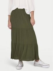 ONLY Spódnica maxi Mikka 15324808 Zielony Regular Fit. Zielone spódnice damskie Only, m, bez wzorów, z wiskozy, maxi. Za 99.99 zł.