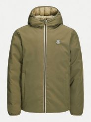 Jack & Jones Junior Kurtka zimowa 12263276 Zielony Regular Fit. Zielone buty zimowe chłopięce Jack & Jones Junior, na zimę, bez wzorów, z syntetyku, bez kaptura. Za 209.99 zł.