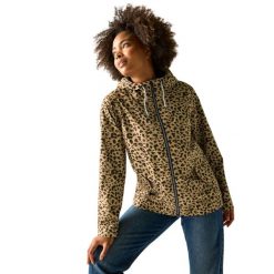 Damska Kurtka Bayletta Leopard Print Waterproof Jacket. Czarne kurtki damskie Regatta, m, z aplikacjami, z dżerseju, z kapturem. Za 272.99 zł.