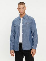 Levi's® Koszula jeansowa Barstow Western 85744-0067 Niebieski Standard Fit. Niebieskie koszule męskie m, bez wzorów, z bawełny, bez kołnierzyka, bez ramiączek. Za 399.99 zł.
