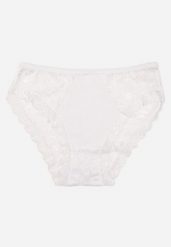 Białe Majtki Figi z Koronką z Elastycznej Bawełny Blomika. Białe figi damskie Born2be, l, bez wzorów, z bawełny. Za 2.99 zł.
