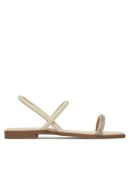 ONLY Shoes Sandały Onlmilan-2 Bling 15319582 Écru. Sandały damskie ONLY Shoes, bez wzorów, ze skóry, bez obcasa, na płaskiej podeszwie, bez zapięcia. Za 109.99 zł.