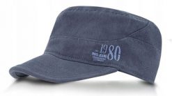 Czapka z Prostym Daszkiem (Patrolówka) - Pako Jeans - Granatowa. Niebieskie czapki i kapelusze męskie Pako Jeans, na lato, bez wzorów, z bawełny. Za 55.00 zł.