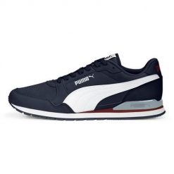 Buty do chodzenia męskie Puma ST RUNNER V3 MESH. Niebieskie buty sportowe męskie Puma, z gumy, bez zapięcia, trekkingowe. Za 239.00 zł.