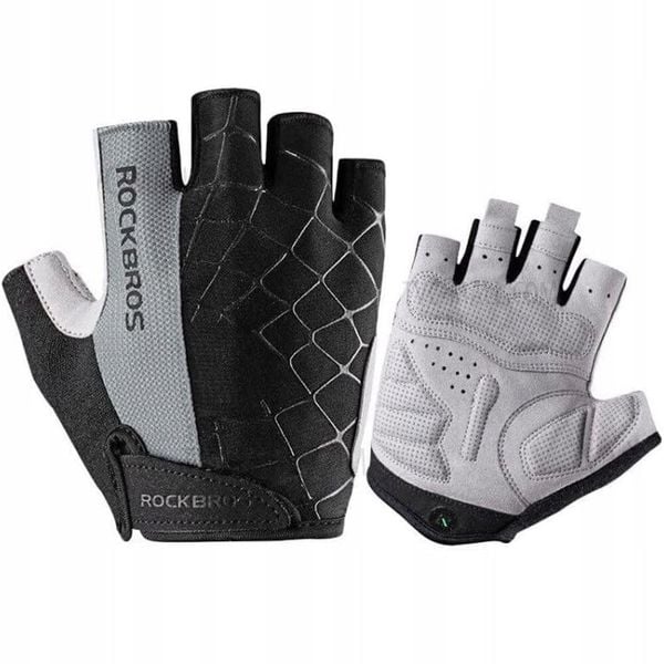 Rękawiczki rowerowe Rockbros rozmiar M. Szare buty sportowe męskie ROCKBROS, bez wzorów, z materiału. Za 54.99 zł.