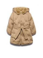 Abel & Lula Kurtka zimowa 5848 Beżowy Regular Fit. Brązowe buty zimowe dziewczęce Abel & Lula, na zimę, bez wzorów, z syntetyku, bez kaptura. Za 479.99 zł.
