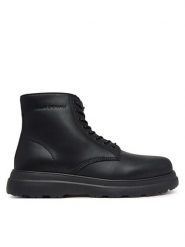 Armani Exchange Trzewiki XM003646 AF17328 UC001 Czarny. Czarne botki męskie Armani Exchange, bez wzorów, ze skóry, bez zapięcia. Za 1,129.00 zł.