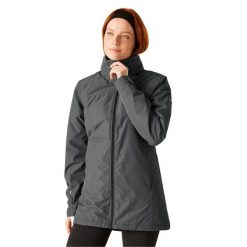 Kurtka Wodoodporna Damska Ocieplana Tamlin. Szare kurtki damskie Regatta, xl, bez wzorów, z materiału, z kapturem. Za 273.99 zł.