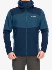 Kurtka softshell męska Vaude Roccia Softshell Jacket II. Niebieskie kurtki męskie Vaude, m, bez wzorów, z materiału, bez kaptura. Za 847.80 zł.